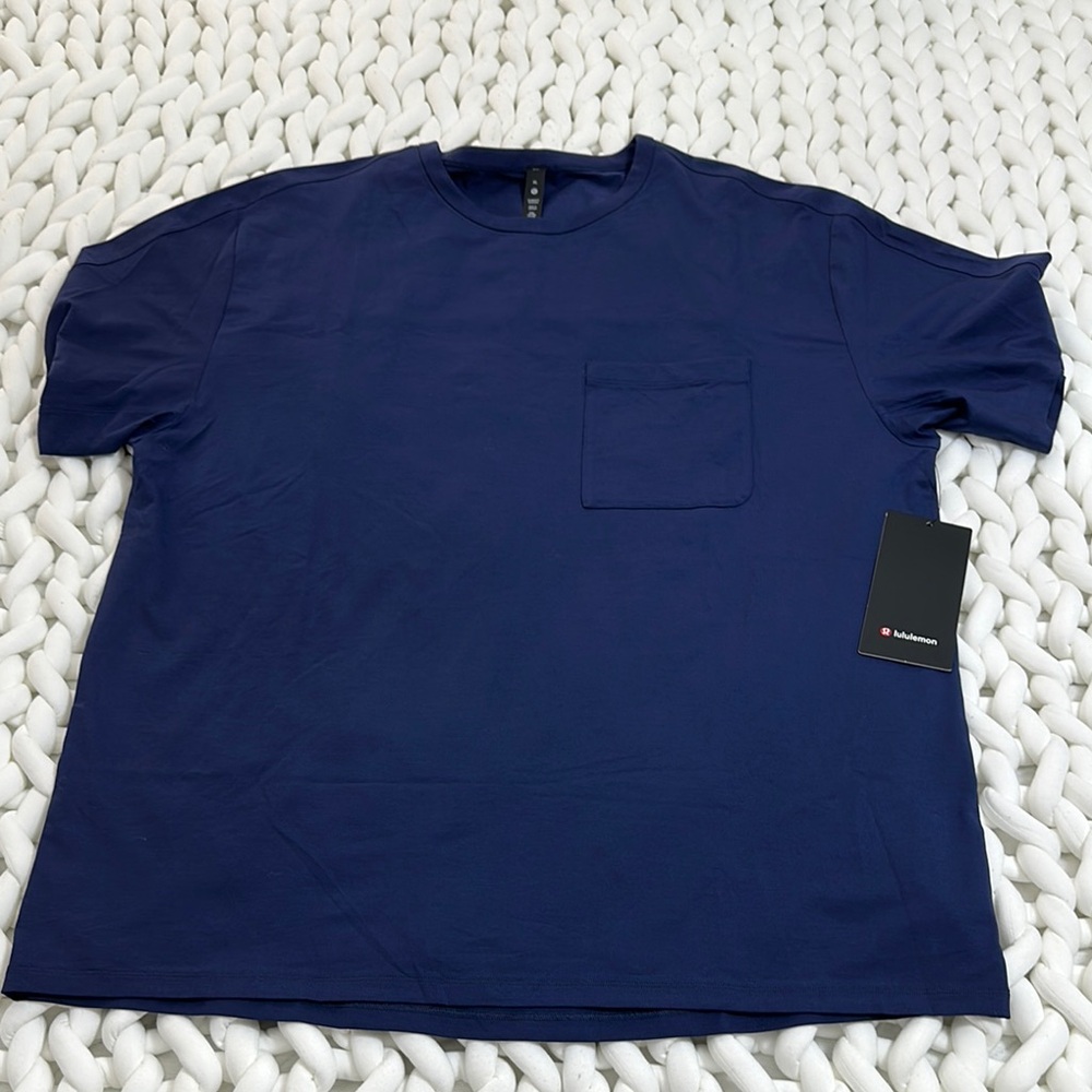 Lululemon Athletica Blue Short Sleeve Tee Classic Crew Neck